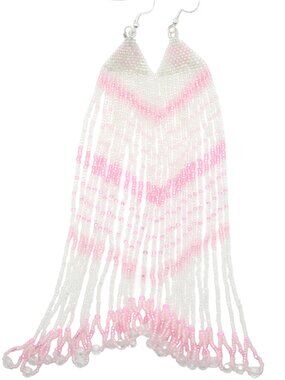 Pink Stripe Earrings